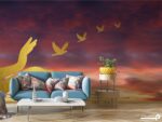 پوستر دیواری آسمان و پرنده 10055500