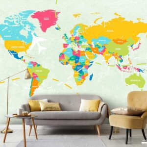 پوستر دیواری آژانس هواپیمایی نقشه 14015900