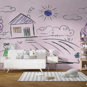 پوستر دیواری اتاق کودک نقاشی 10140400