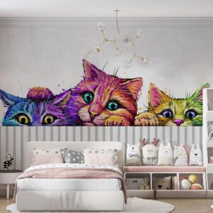 پوستر دیواری اتاق کودک گربه 10191100