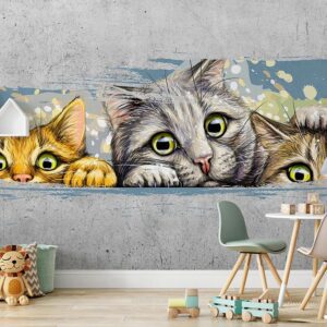 پوستر دیواری اتاق کودک گربه 10274100