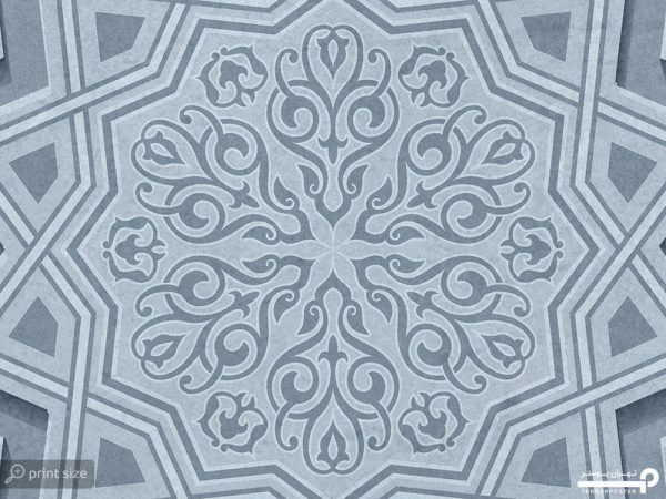 پوستر دیواری اسلیمی سنتی 10216100 - Image 5