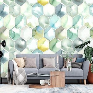 پوستر دیواری اشکال هندسی آبرنگی 10014700