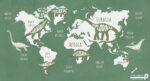 پوستر دیواری بچگانه نقشه دایناسور 10159900