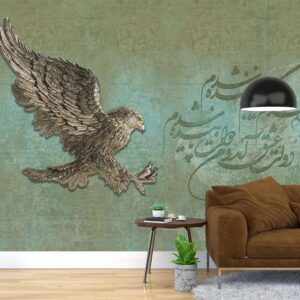 پوستر دیواری خوشنویسی و عقاب 10040600