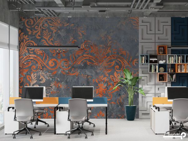 پوستر دیواری داماسک لاکچری 12212700 - Image 4