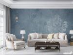پوستر دیواری داماسک مدل تک گل 10071010