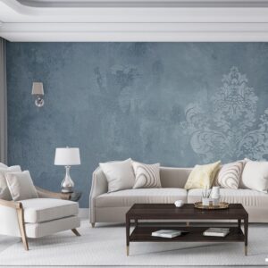 پوستر دیواری داماسک مدل تک گل 10071010