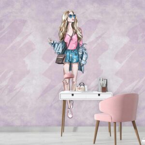 پوستر دیواری دخترانه فشن 10048700