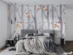 پوستر دیواری درخت و پرنده 10184500