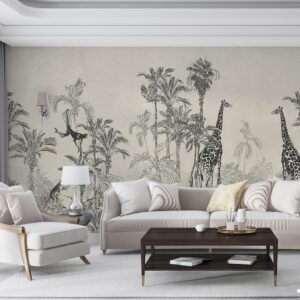 پوستر دیواری زرافه و درخت 10260000