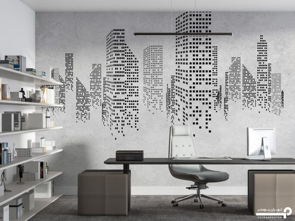 پوستر دیواری ساختمان مدرن 13400200