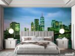پوستر دیواری ساختمان و پل مدرن 10296200