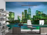 پوستر دیواری ساختمان و پل مدرن 10296200