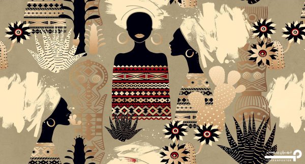 پوستر دیواری سنتی آفریقا 10160500 - Image 6