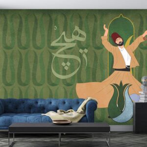 پوستر دیواری سنتی رقص سماع هیچ 10050610