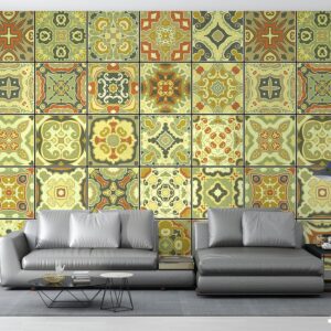 پوستر دیواری سنتی کاشی اسلیمی 10134500