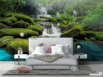 پوستر دیواری سه بعدی طبیعت و آبشار 10130800