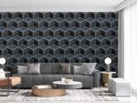 پوستر دیواری سه بعدی هندسی مکعبی 11015000