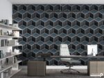 پوستر دیواری سه بعدی هندسی مکعبی 11015000
