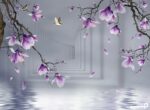 پوستر دیواری سه بعدی گل 13510200