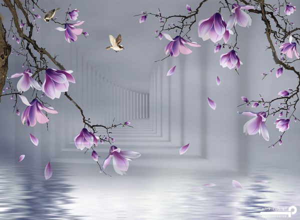 پوستر دیواری سه بعدی گل 13510200 - Image 3