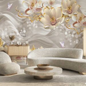 پوستر دیواری سه بعدی گل 13510700