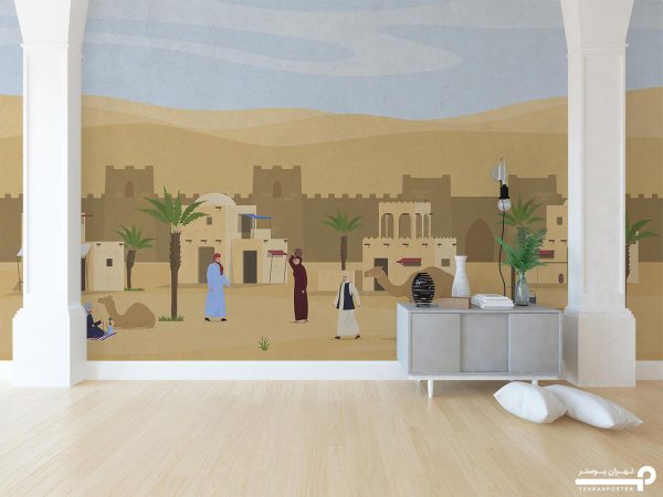 پوستر دیواری شهر روستا عرب 10186300