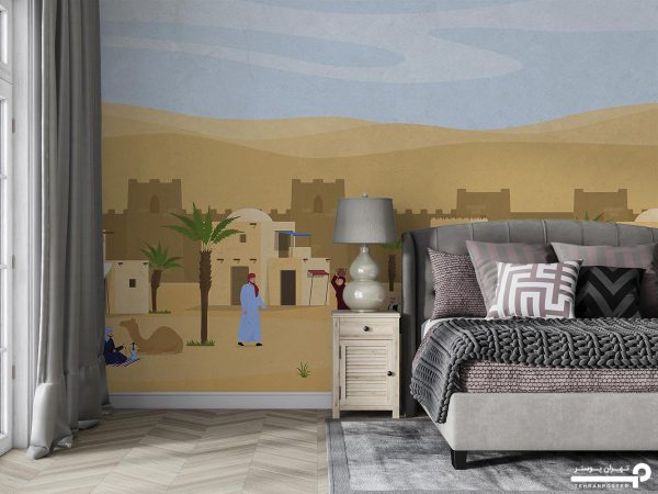 پوستر دیواری شهر روستا عرب 10186300 - Image 3