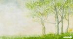 پوستر دیواری طبیعت آبرنگی نقاشی 10125600