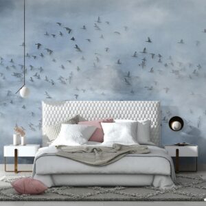 پوستر دیواری طرح آسمان و پرنده 10168300