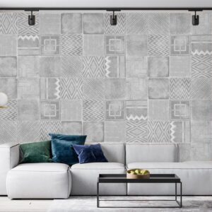 پوستر دیواری طرح بتن اشکال هندسی 10017600