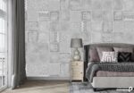 پوستر دیواری طرح بتن اشکال هندسی 10017600