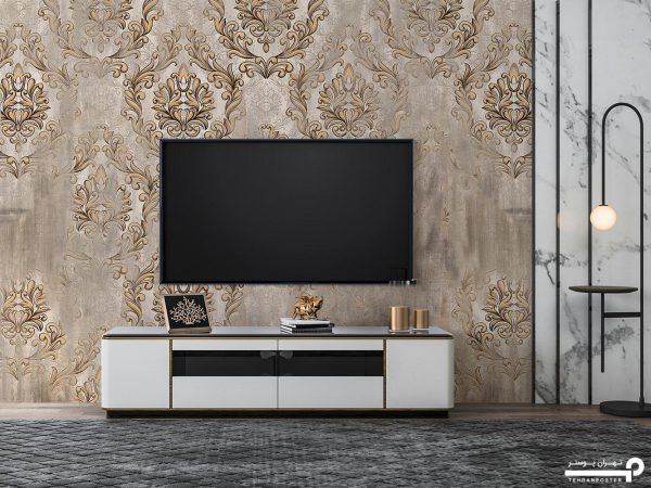 پوستر دیواری طرح داماسک 11013700 - Image 3