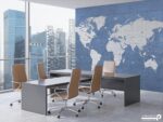 پوستر دیواری طرح نقشه جهان 11013910