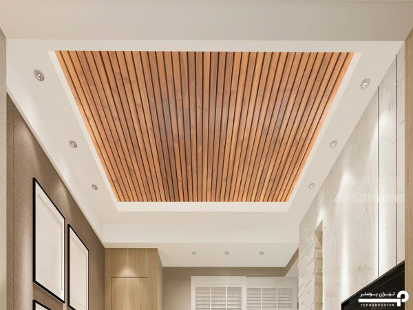 پوستر دیواری طرح چوب راه راه 10170300 - Image 5