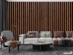 پوستر دیواری طرح چوب راه راه 10283300