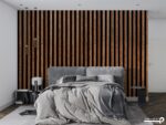 پوستر دیواری طرح چوب راه راه 10283300