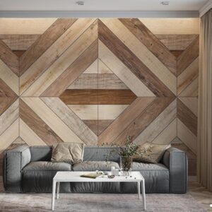 پوستر دیواری طرح چوب مورب 10055600