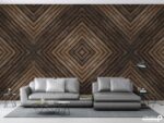 پوستر دیواری طرح چوب هندسی 10052000
