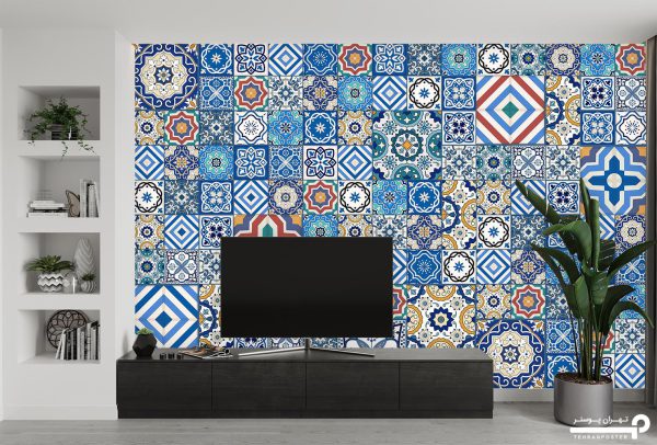 پوستر دیواری طرح کاشی سنتی 10021500 - Image 3