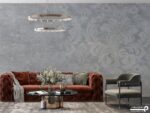 پوستر دیواری طرح گل داماسک 10070130