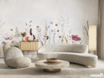 پوستر دیواری طرح گل و برگ 10159400