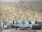 پوستر دیواری طرح گل و پرنده 10151600