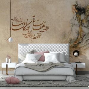 پوستر دیواری فرشته و خطاطی 13394700