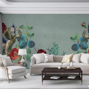 پوستر دیواری فرشته و گل 10267500