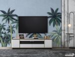 پوستر دیواری فلامینگو و درخت 10228700