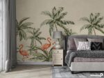 پوستر دیواری فلامینگو و درخت 10230900