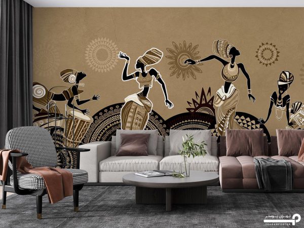 پوستر دیواری لاکچری آفریقایی 10266300