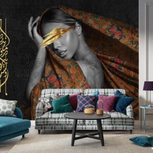 پوستر دیواری لاکچری زن جوان 13422800